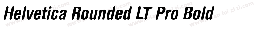 Helvetica Rounded LT Pro Bold Conde字体转换